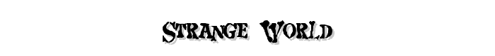 Strange world font